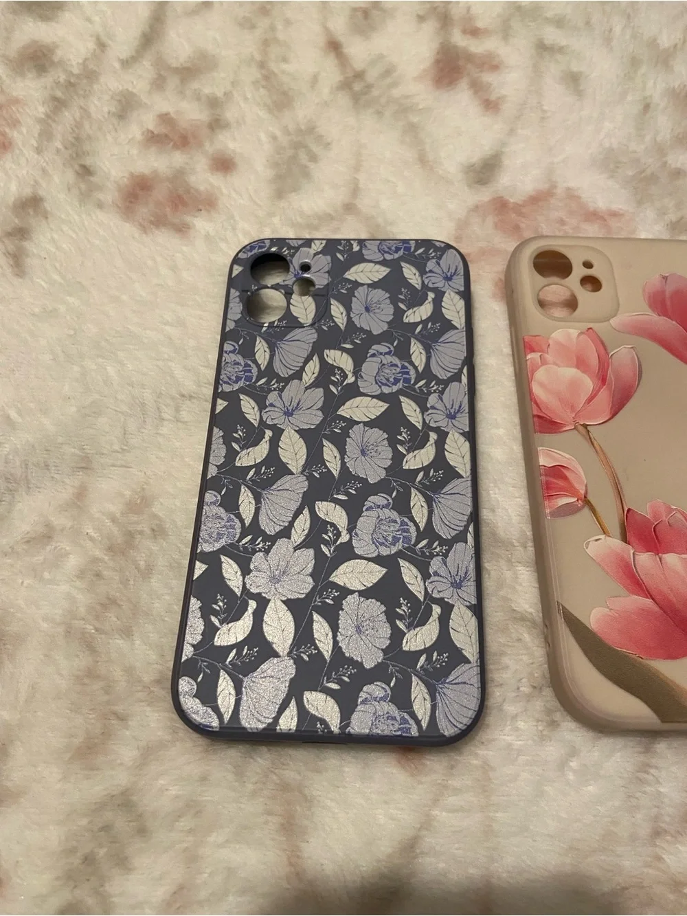 iPhone 11 Lot of 3 Floral Cases - Blue, Cream, Purple Bundle Cute Girly